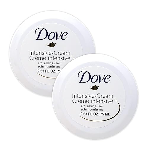 Dove Nourishing Body Care Face, Hand and Body Rich Nourishment Cream for Extra Dry Skin with 48 Hour Moisturization, 2.53 FL OZ (Pack of 2) Beauty & Personal Care Dove
