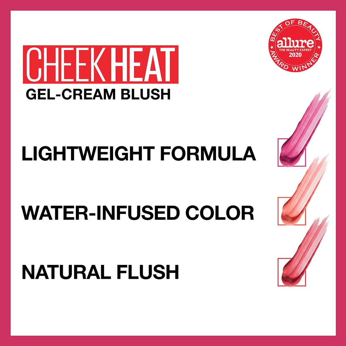 Maybelline New York Cheek Heat Gel-Cream Blush Makeup, Lightweight, Breathable Feel, Sheer Flush Of Color, Natural-Looking, Dewy Finish, Oil-Free Beauty & Personal Care MAYBELLINE