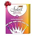 BIC Soleil 3 Colors Women's Disposable with 3 Blade Razors, Aloe Vera and Vitamin E Lubricating Strip for Enhanced Glide, 14-Pack, Stocking Stuffers Beauty & Personal Care BIC