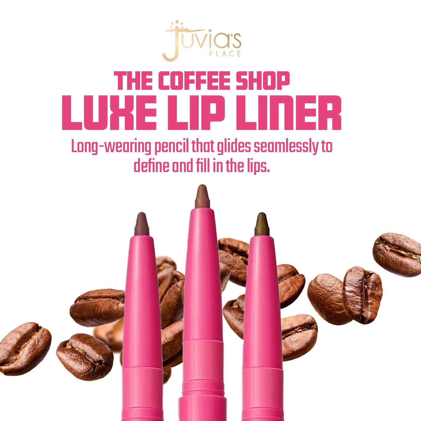 Juvia's Place Coffee Shop Luxe Lip Liner - Cocoa Latte - Colorstay Matte Finish Lip Pencil, Makeup for Natural Long Lasting Beauty and Sensational Beauty & Personal Care Juvia's Place