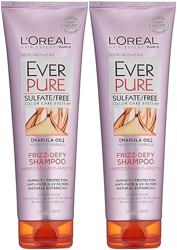 L’Oreal Paris EverPure Sulfate Free Frizz Defy Shampoo, 8.5 Ounce (Pack of 2) Beauty & Personal Care L'Oreal Paris
