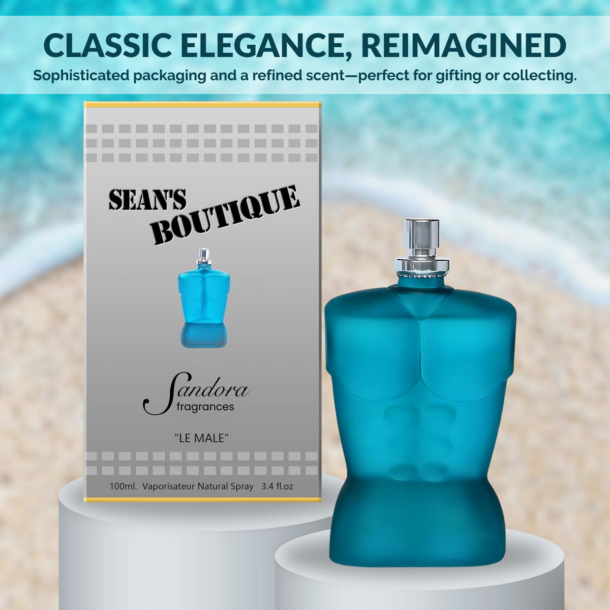 Sandora Fragrances Cologne for Men - INSPIRED by A WORLD RENOWNED MEN'S PERFUME - Lavender, Mint, Cardamom, Vanilla - Spicy, Warm, Sensual Beauty & Personal Care Sandora Fragrances