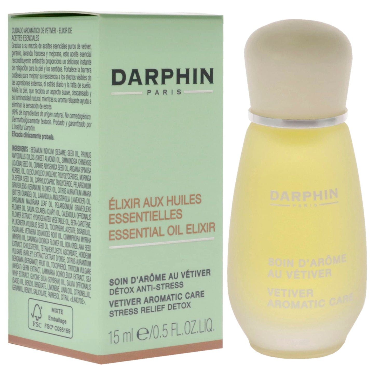 Darphin Vetiver Aromatic Care Essential Oil Elixir Oil Women 0.5 oz Beauty & Personal Care Darphin