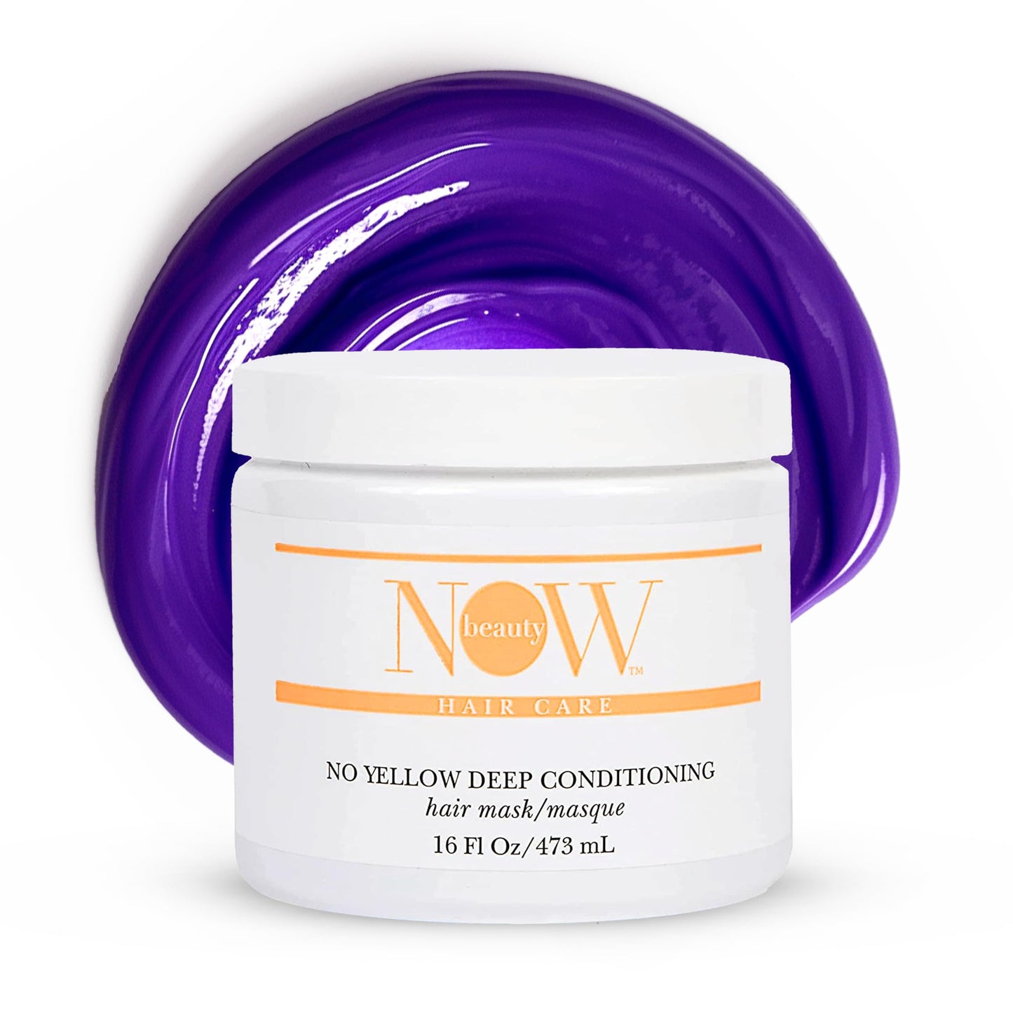 NOW BEAUTY Deep Conditioning Purple Mask - For Dry, Damaged & Blonde Hair - Regenerating, Vegan, Color Safe, Sulfate-Free - For All Genders - 16 oz Beauty & Personal Care NOW BEAUTY