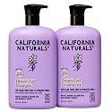 California Naturals Dream Curl Shampoo & Conditioner Set, Rice Water & Shea Butter for Soft Bouncy Frizz-Free Curls, For Women & Men, Vegan, Paraben Beauty & Personal Care California Naturals