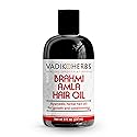 Vadik Herbs Brahmi Amla Hair Oil (8 oz) Ayurvedic herbal hair growth oil and hair conditioning oil with Rosemary Oil | Great for hair loss, balding Beauty & Personal Care Vadik Herbs