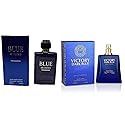 META-BOSEM Blue Pour Homme+Victory Men's Cologne Collection, Eau de Toilette Natural Spray - Masculine Notes - Fresh Scent - Holiday Gift Set (Pack Beauty & Personal Care META-BOSEM