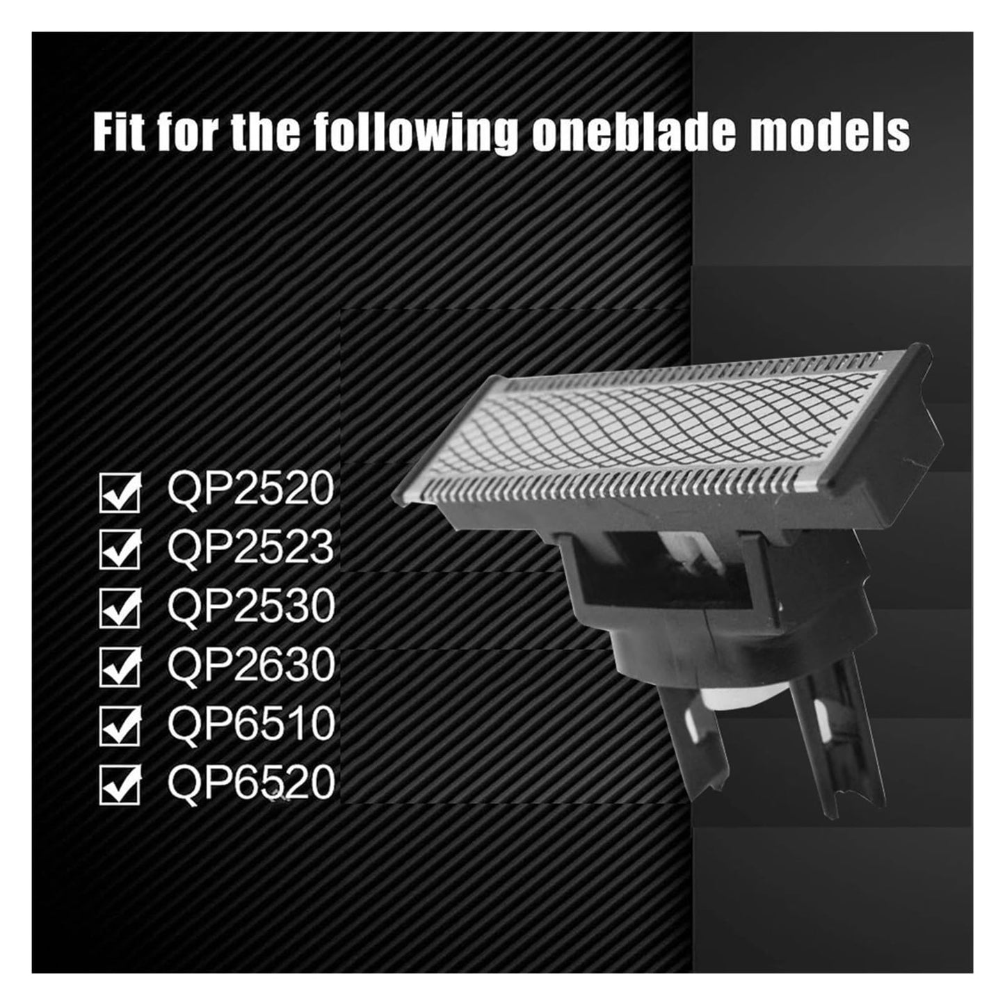 Shaver Replacement Blade & Nose Hair Trimmer Replacement Heads Compatible for Philips OneBlade QP2520, QP2630, QP6510 - Multi-Functional Parts Beauty and Personal Care RYBVWNLB