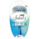 BIC Soleil 4 Women's Disposable 4 Blade Razors, Flexible Blades and Rubber Grip Handle, 3-Pack Beauty & Personal Care BIC
