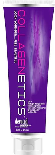 Collagenetics 2-in-1 Red Light Therapy Prep & Tanning Lotion - 8.5 oz Beauty & Personal Care Devoted Creations