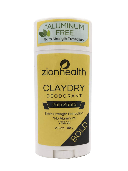 Clay Dry Bold Palo Santo Deodorant Zion Health 2.8 oz Stick Beauty and Personal Care Zion Health