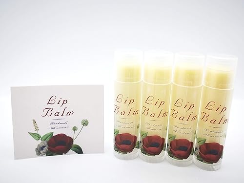 ZZYBIA Assorted Clear Vinyl Lip Balm Label Sticker for Lip Balm Tubes Containers 20pcs - Red Rose Beauty & Personal Care ZZYBIA