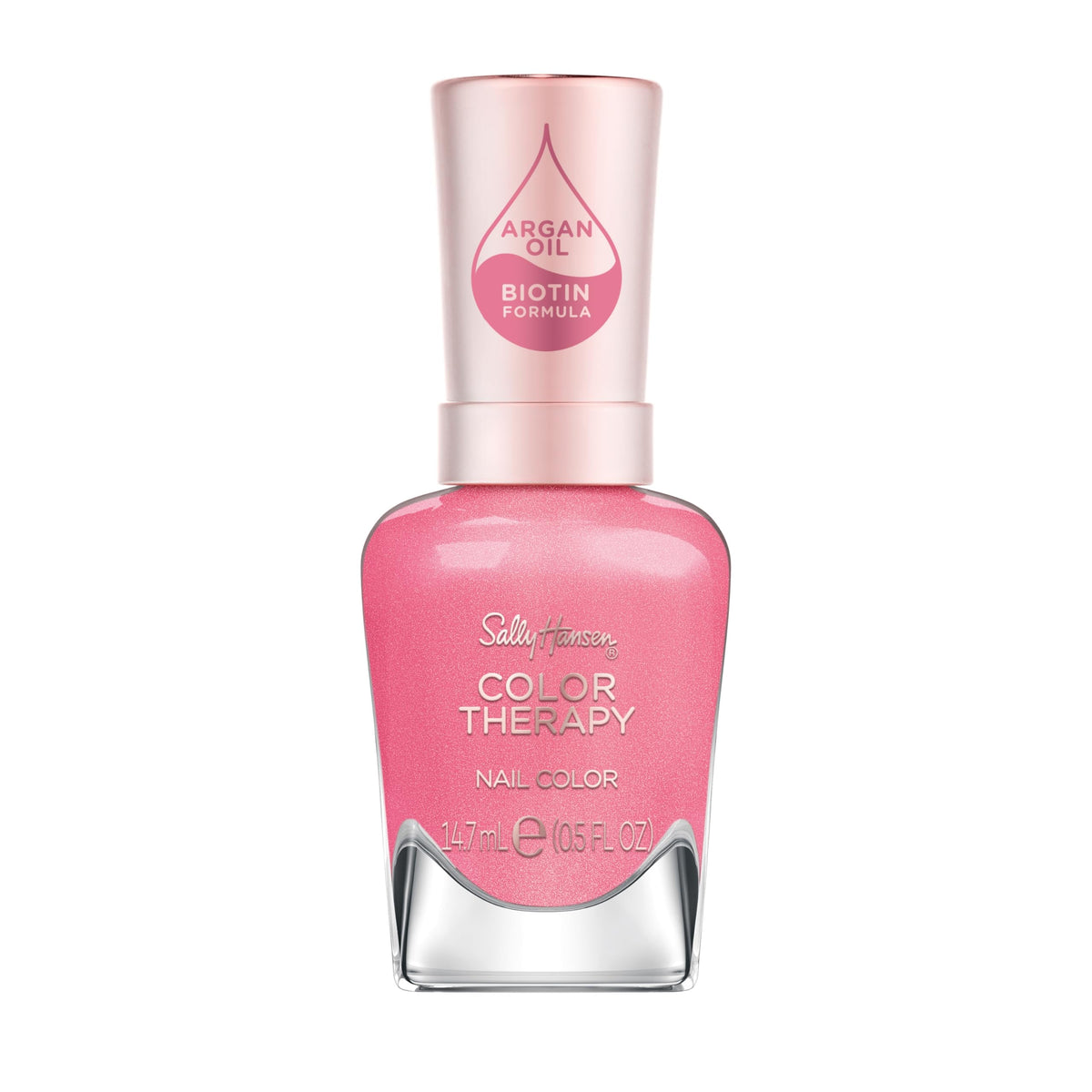 Sally Hansen Color Therapy Nail Polish | Biotin, Argan Oil, Long Lasting, Healthy Nails, Nail Strengthener, Opaque | 255 Lips Tulips | Rose Pink Nail Beauty & Personal Care Sally Hansen