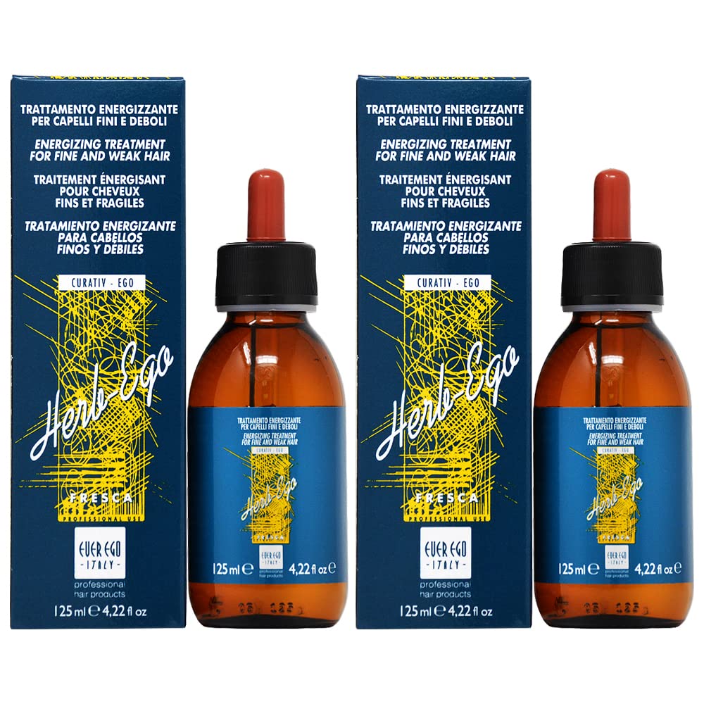 Ever Ego Curativ-Ego Herb Ego Fresca Energizing Treatment 125ml 4.22oz (Pack of 2) Beauty & Personal Care Ever Ego Italy
