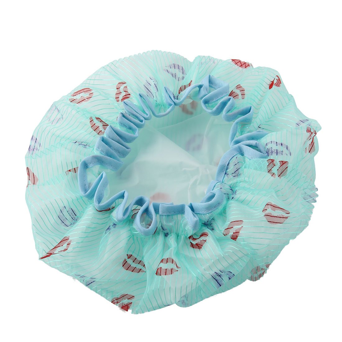 Ruilogod Organza Lip Pattern Women Hair Protector Water Resistant Spa Bath Shower Cap (id: 93a 103 78e e8b a36 Beauty and Personal Care Ruilogod