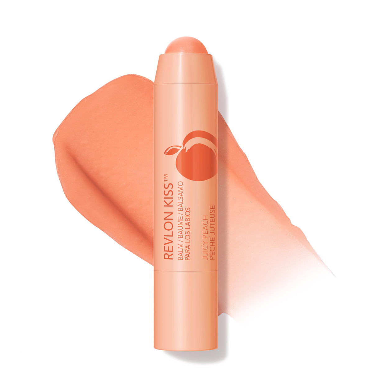 Revlon Kiss Tinted Lip Balm with SPF 20, Hydrating, Flavored, Infused with Natural Fruit Oils, 015 Juicy Peach, 0.09 oz Beauty & Personal Care REVLON