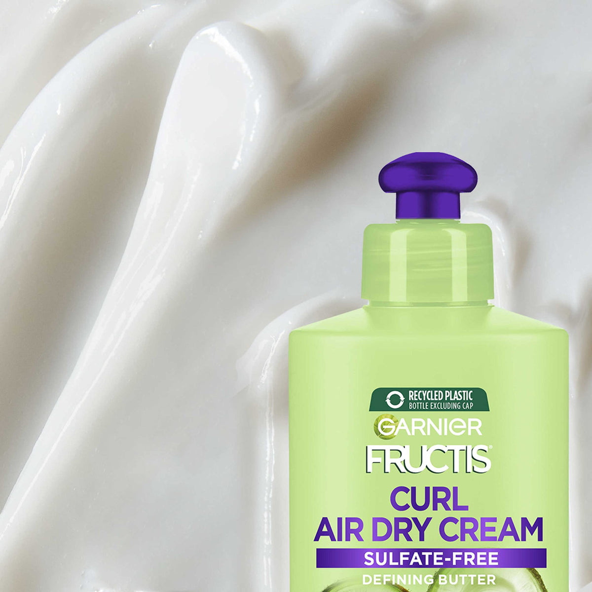 Garnier Hair Care Fructis Curl Nourish Shampoo, Conditioner, and Butter Cream Leave In Conditioner, For 24 Hour Frizz Control, Intense Moisture