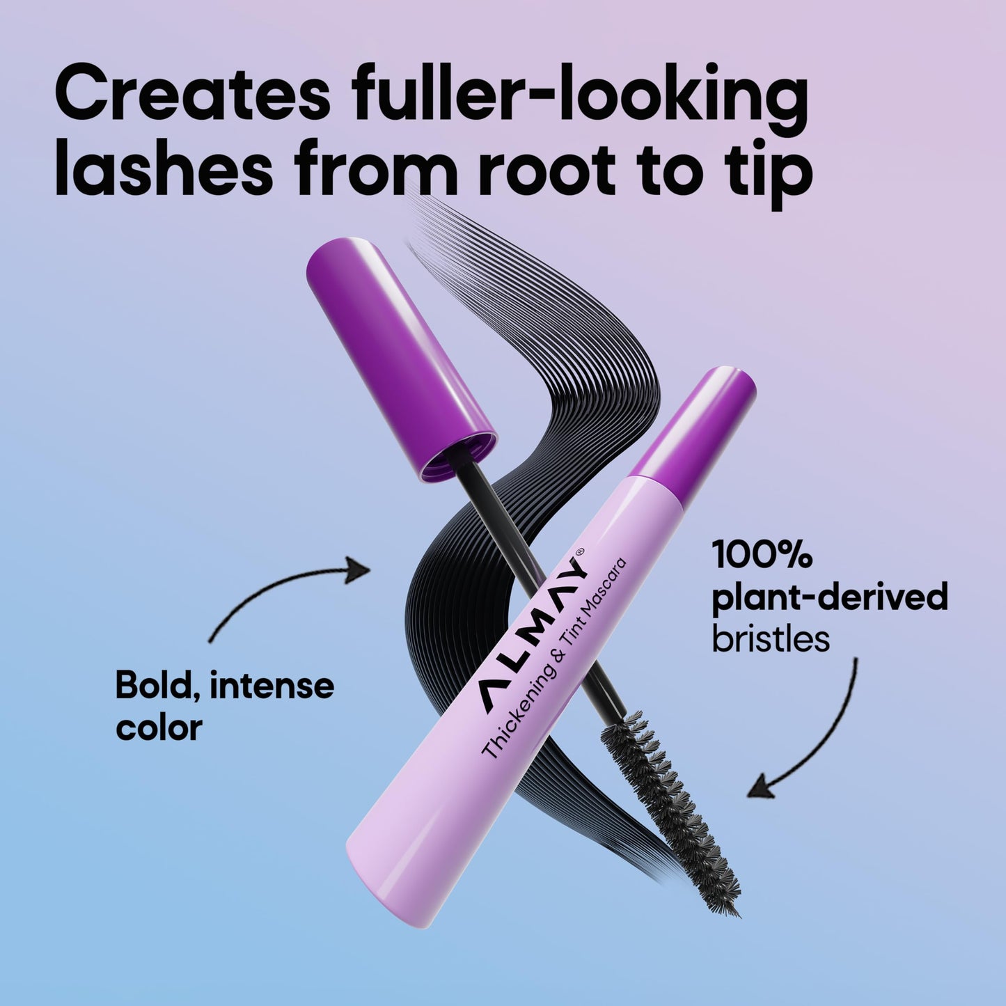 Almay Thickening & Tint Mascara, Nourishing Mascara, Hypoallergenic, 402 Black, 2 pack Beauty and Personal Care Almay