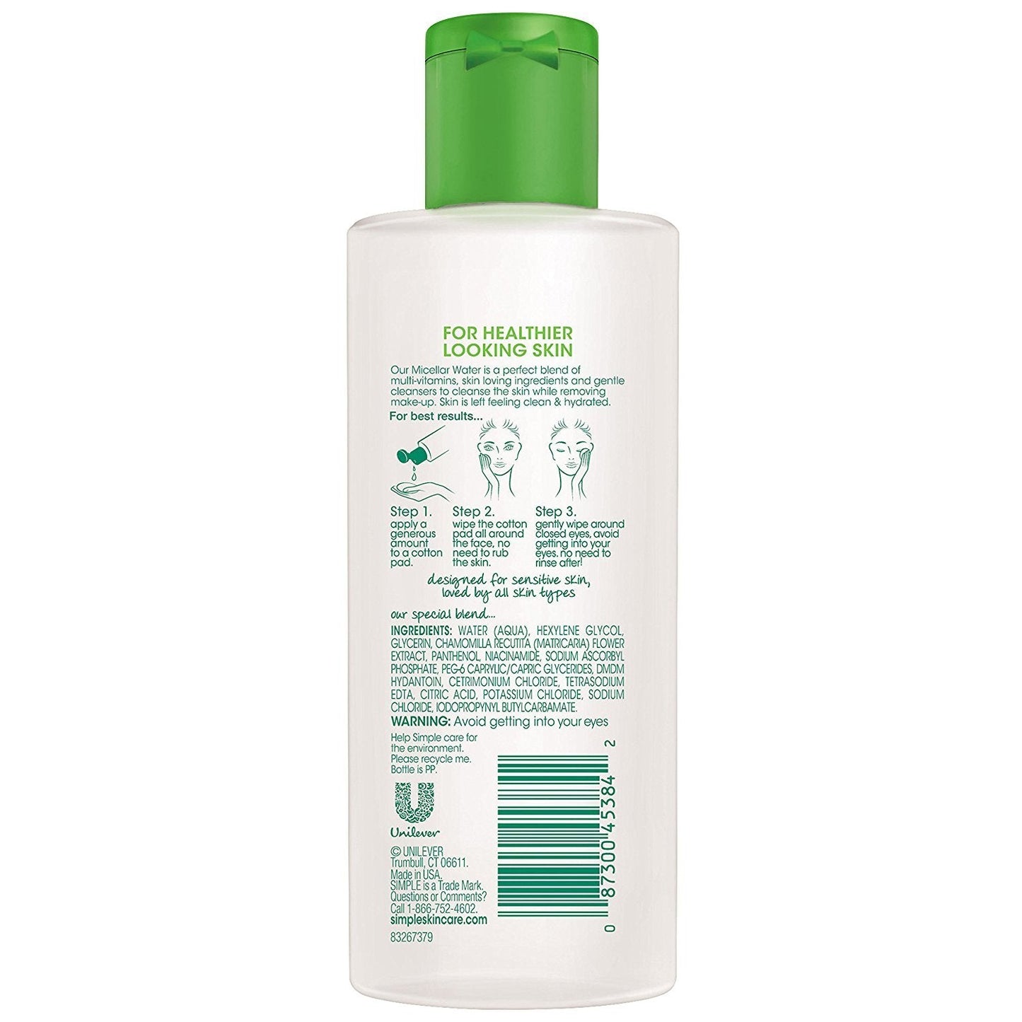 Simple Micellar Cleansing Water, 6.7 Ounce (2 Pack) Beauty & Personal Care Simple