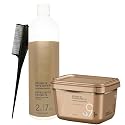 Blonde Me Lightener 9+ Premium Bleach 450 grams, BlondeMe Developer 2% / 7 Vol 1 Liter and M Hair Designs Tint Brush Comb (Bundle) Beauty & Personal Care M Hair Designs