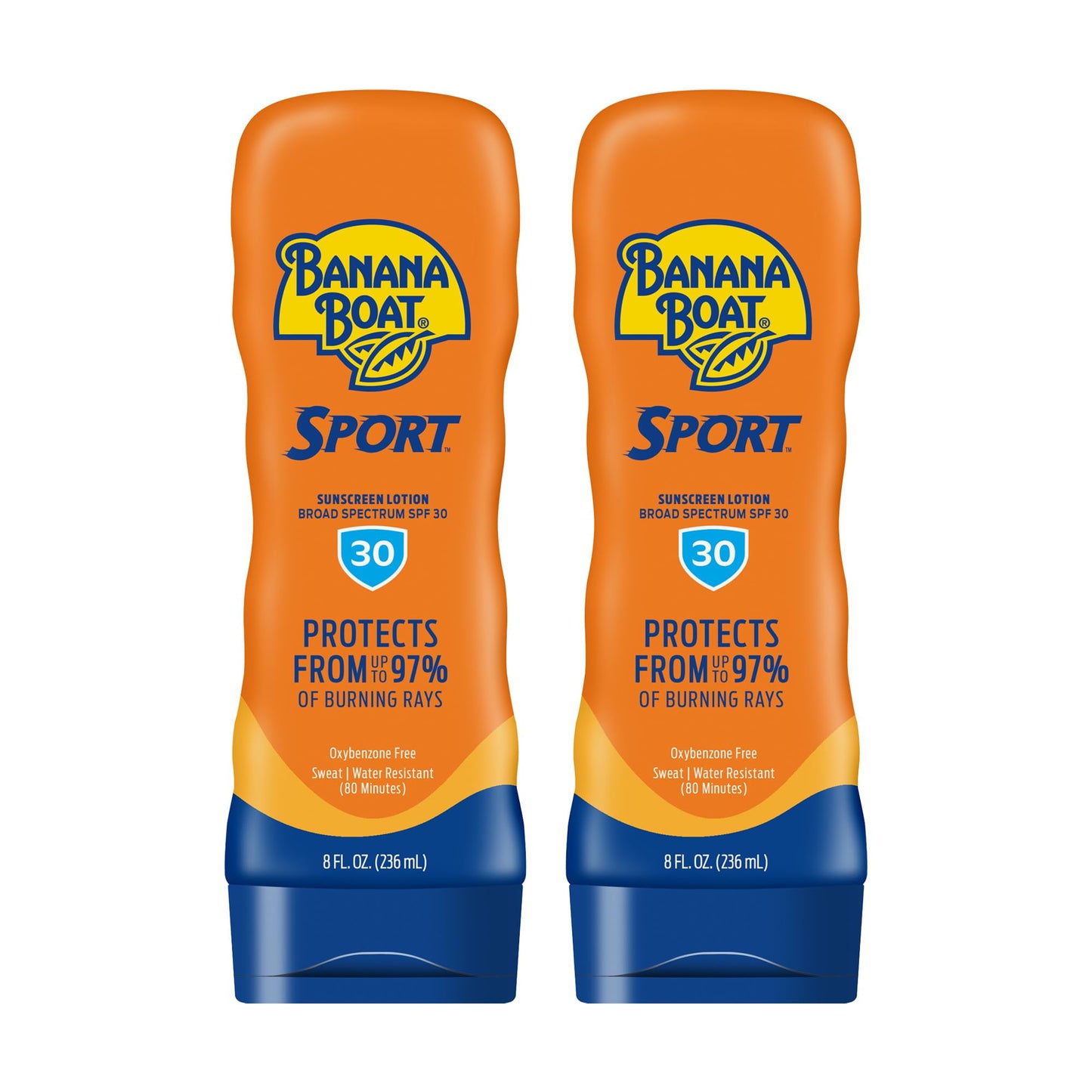 Banana Boat Sport Ultra Lotion Sunscreen Broad Spectrum, SPF 30, 8oz each, Twin Pack Beauty & Personal Care Banana Boat