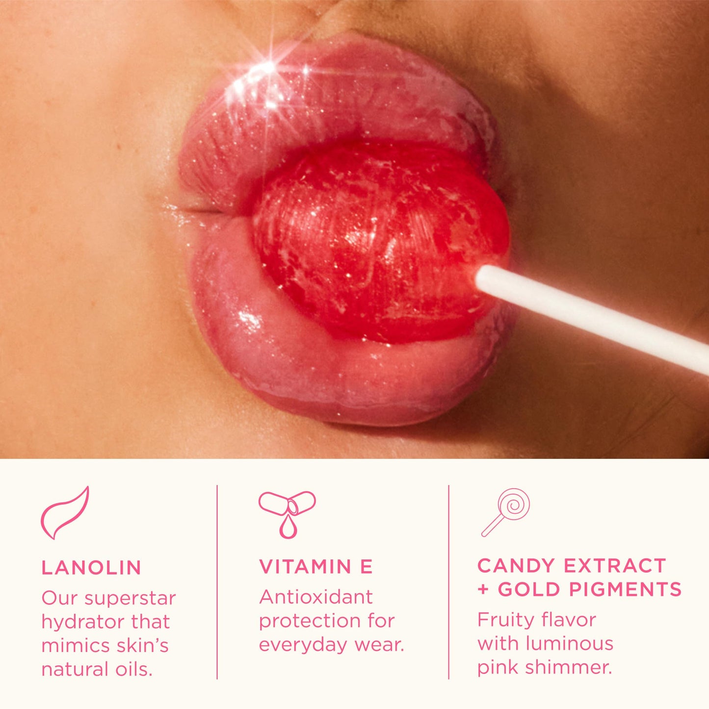 Lanolips Glossybalm - Ultra Hydrating Tinted Lip Gloss for Dry, Chapped, Cracked Skin - Flavored Natural Lanolin Lip Balm with Lanolin Oil, Vitamin E Beauty and Personal Care Lanolips