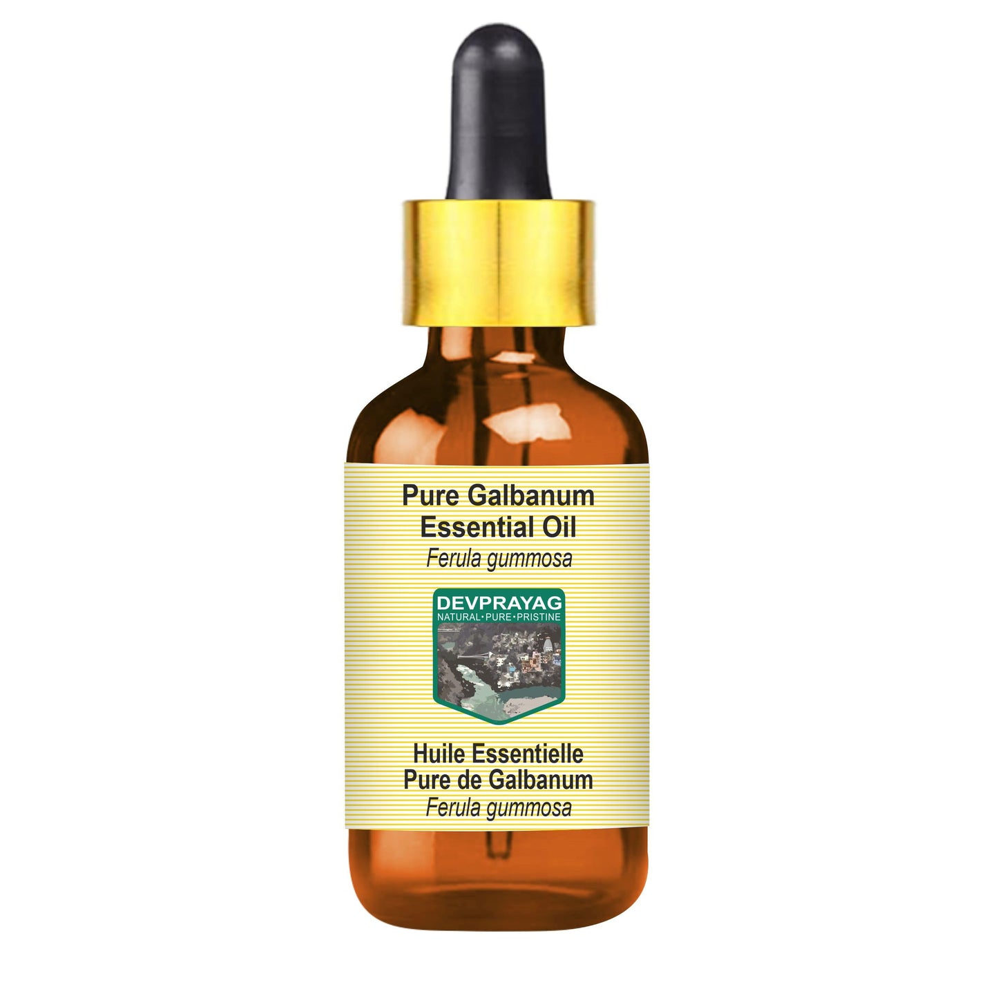 Devprayag Galbanum Essential Oil (Ferula gummosa) with Glass Dropper - Pure - Non-Sticky - Non-Greasy - Lightweight - Men & Women - All Skin Types Beauty and Personal Care DEVPRAYAG