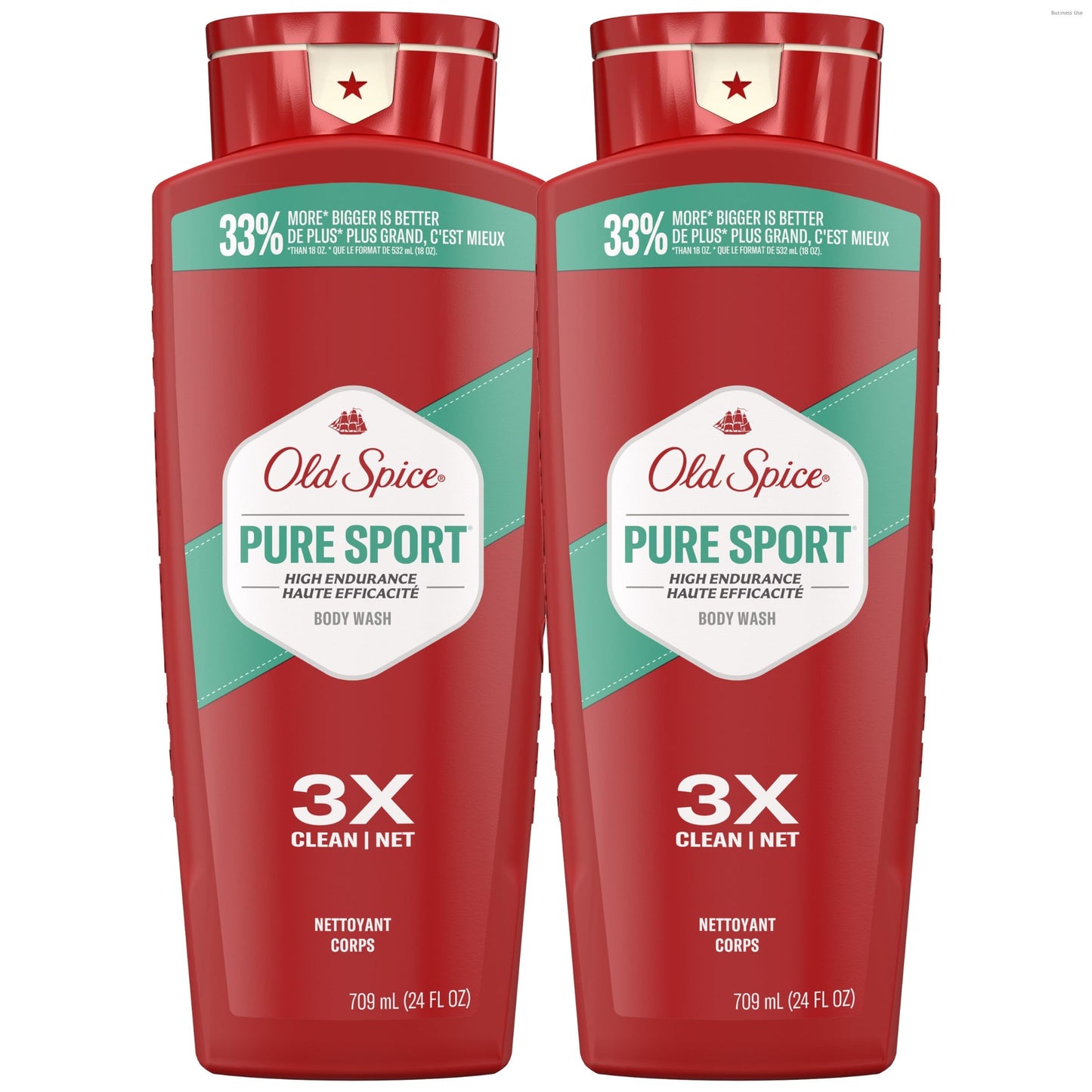 Old Spice Refreshing Body Wash for Men, High Endurance, 3X Defense, 24/7 Shower Fresh with Long Lasting Scent, Pure Sport Scent, 24 oz (Pack of 2) Beauty & Personal Care Old Spice