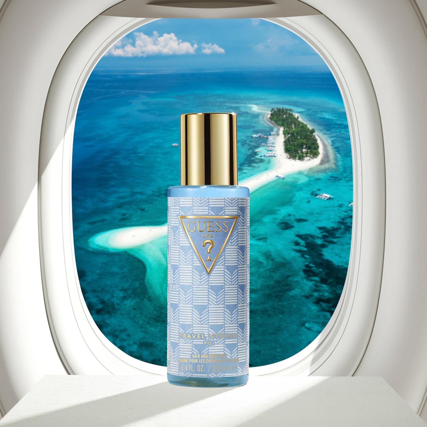 GUESS Travel Stories Fiji Hair and Body Fragrance Mist for Women 8.4 Fl. Oz. - Bright, Warm, and Lush Fragrance Spray Beauty & Personal Care GUESS