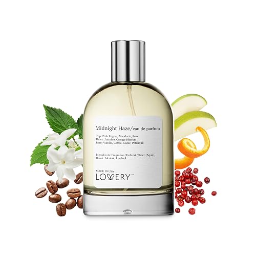 Eau de Parfum Midnight Haze, Inspired by Y. S' L Black O.pium Perfume for Women, Clean Long Lasting Vegan Womens Perfumes - Vanilla, Jasmine, Orange Beauty & Personal Care LOVERY