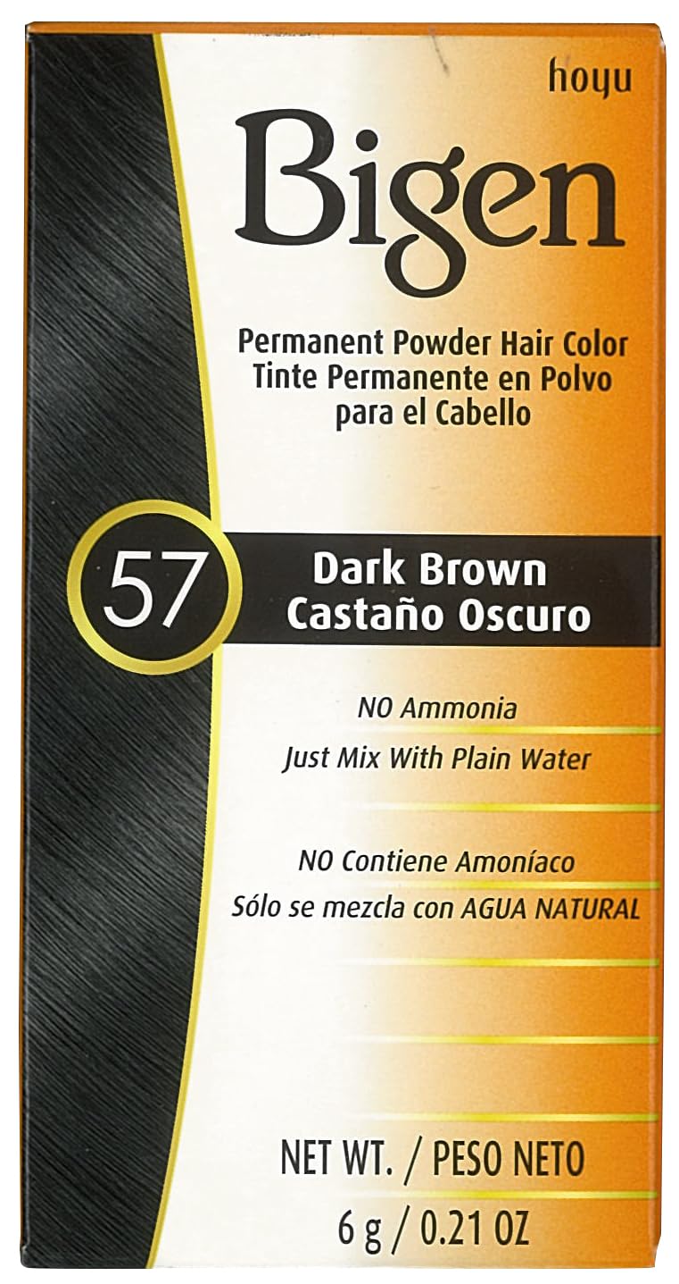 Bigen Powder Hair Color #57 Dark Brown 0.21oz (6 Pack) Beauty & Personal Care Bigen