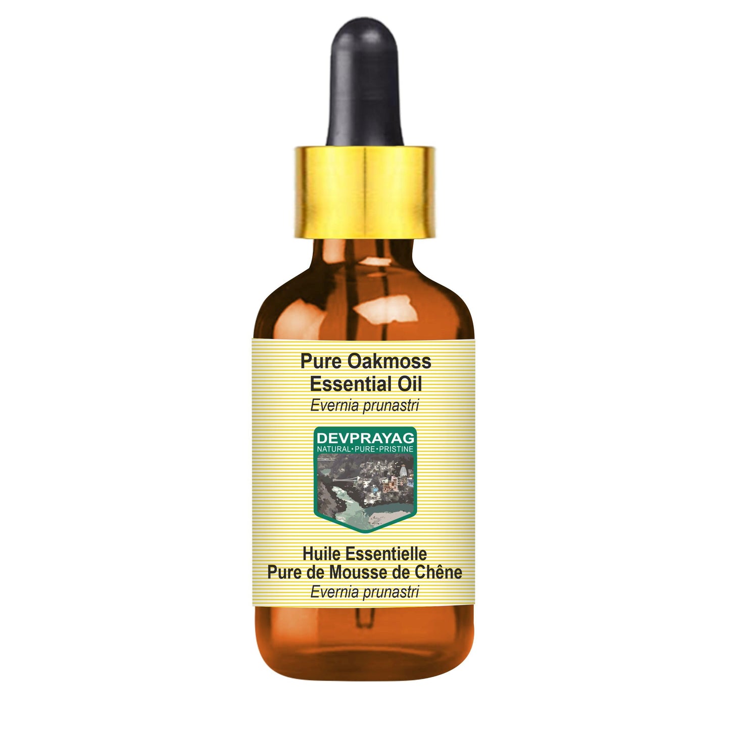 Devprayag Pure Oakmoss Essential Oil (Evernia prunastri) with Glass Dropper Steam Distilled 5ml Beauty and Personal Care DEVPRAYAG