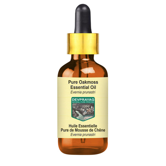 Devprayag Pure Oakmoss Essential Oil (Evernia prunastri) with Glass Dropper Steam Distilled 5ml Beauty and Personal Care DEVPRAYAG