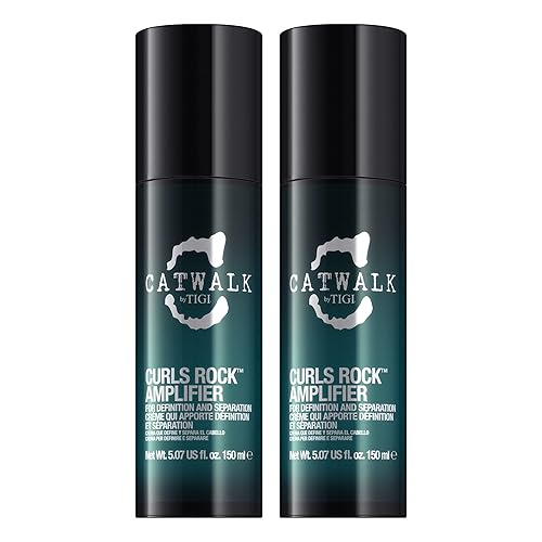 Catwalk Curls Rock Amplifier Shaping Cream by TIGI 2-Pack - Curl Cream for Defining Wavy, Curly Hair - Flexible Hold, Frizz Control + Anti-Humidity Beauty & Personal Care TIGI