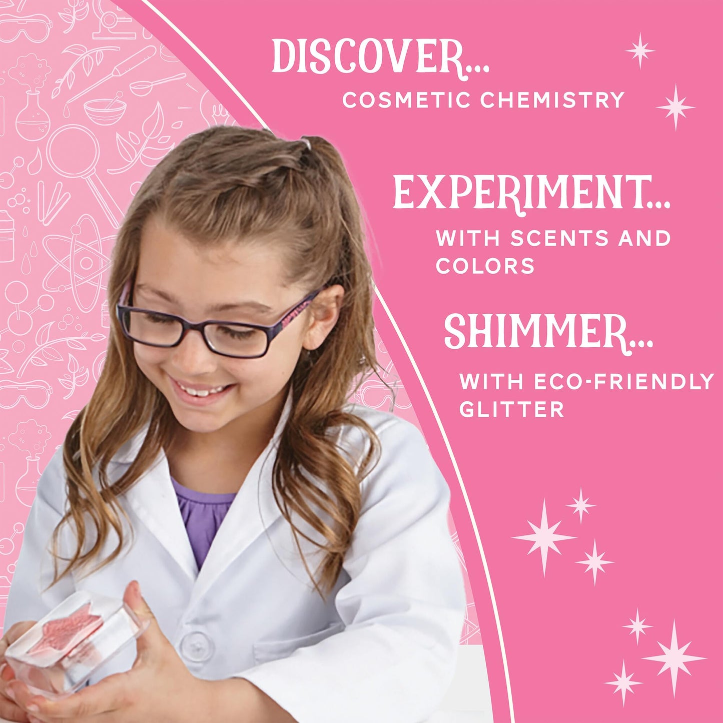MindWare Science Academy Deluxe Shimmer Lab - Kit Includes 40pcs to Teach Kids & Teens Cosmetic Chemistry - Boys & Girls Make DIY Bath Bombs, Lip Balm Beauty and Personal Care MindWare