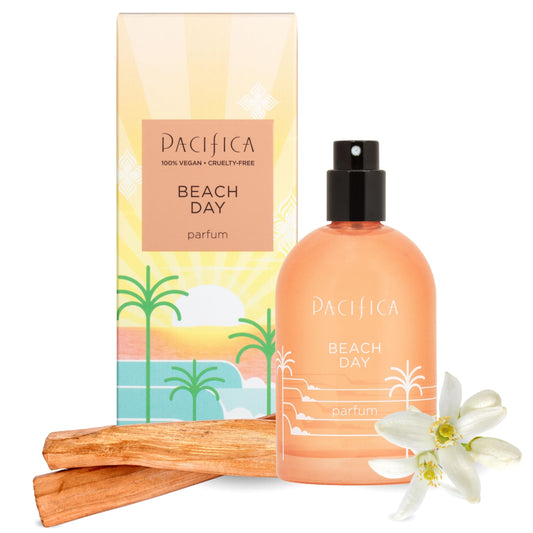 Pacifica Beach Day Spray Perfume, Fragrances, Bliss, Bergamont, Orange Flower, Sandalwood, Amber, Suede Leather, Clean Perfume, Parfum, Eau de Beauty & Personal Care Pacifica