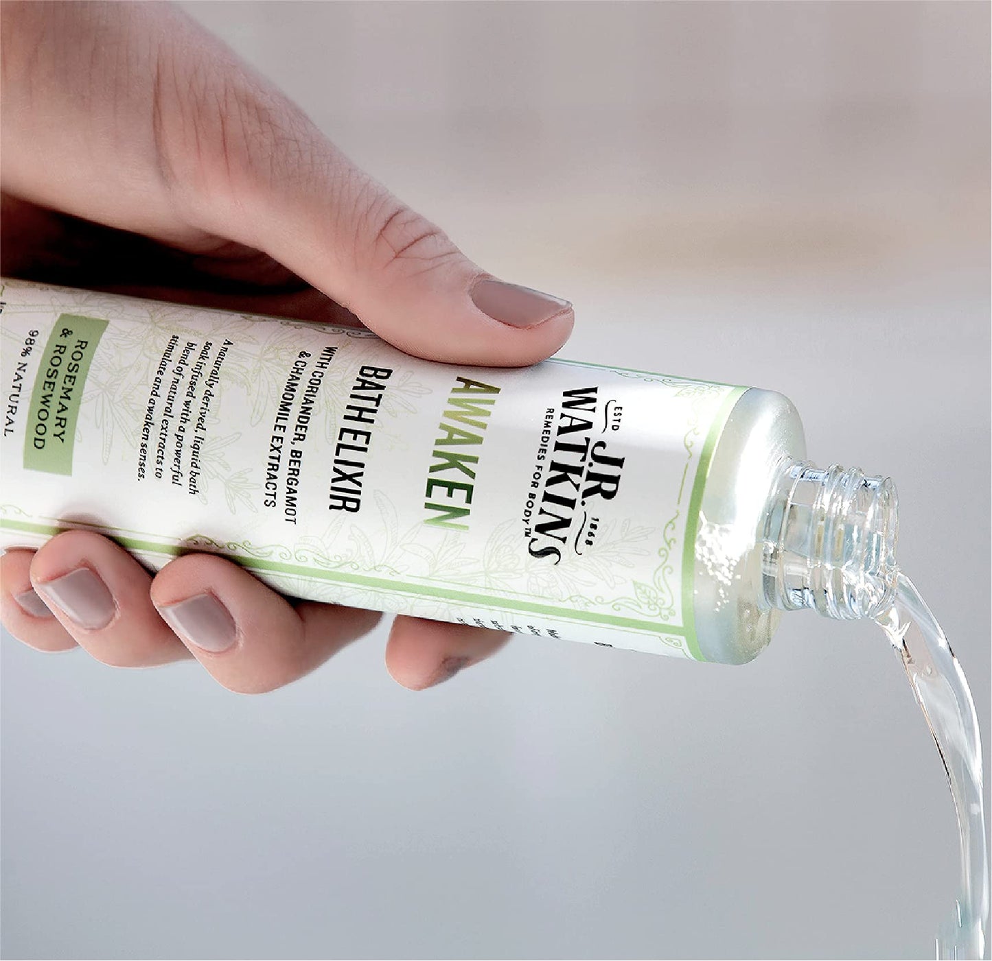 J.R. Watkins Awaken Bath Elixir, Liquid Bath Soak, Rosemary & Rosewood with Natural Extracts, No Salt, No Residue, 6 oz (Pack of 2) Beauty and Personal Care J.R. Watkins