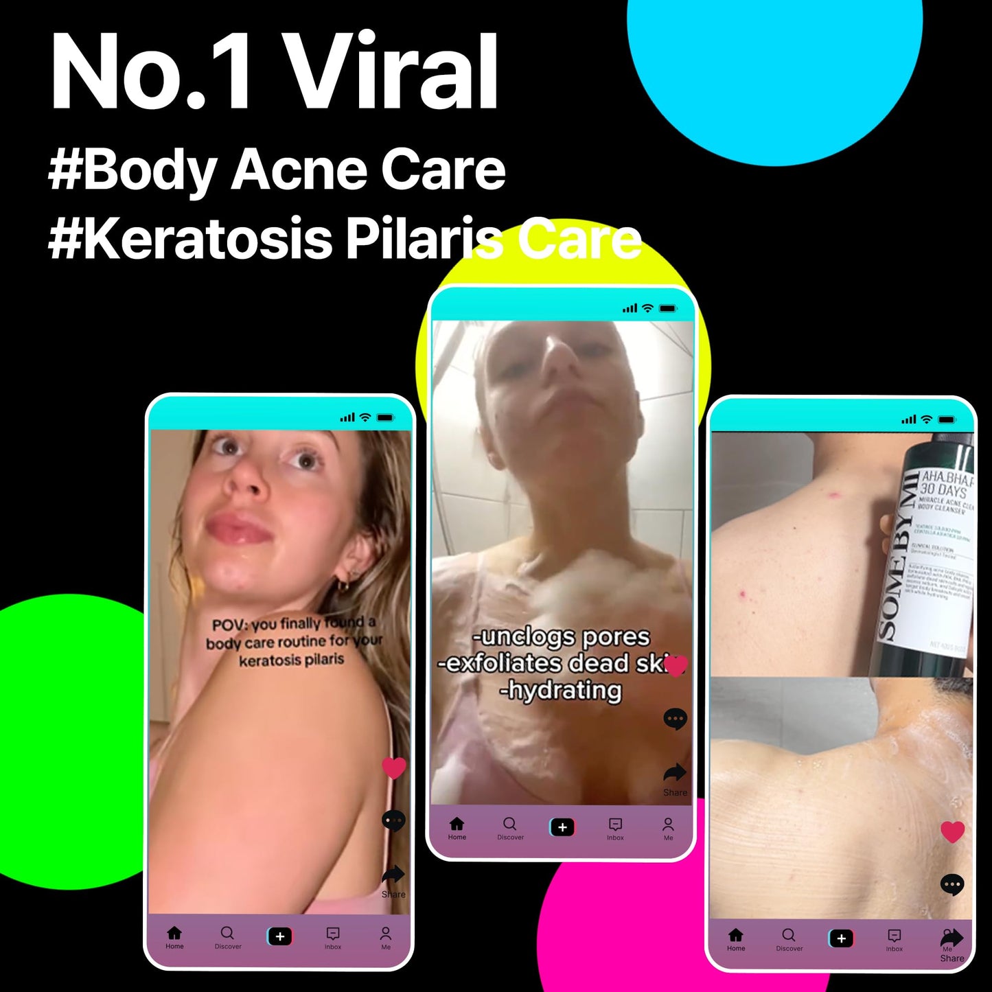 SOME BY MI AHA BHA PHA 30 Days Miracle Acne Clear Body Cleanser 13.5oz - Salicylic Acid & Tea Tree Acne Body Wash - Deep Cleansing, Sulfate & Paraben Beauty & Personal Care SOME BY MI