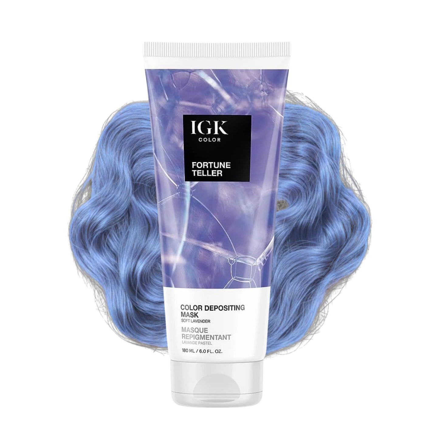 IGK Fortune Teller | Soft Lavender Hair Gloss + Color Depositing Mask | Boost Shine, Enhance Lavender Tones, Refresh Color | Semi Permanent Beauty & Personal Care IGK
