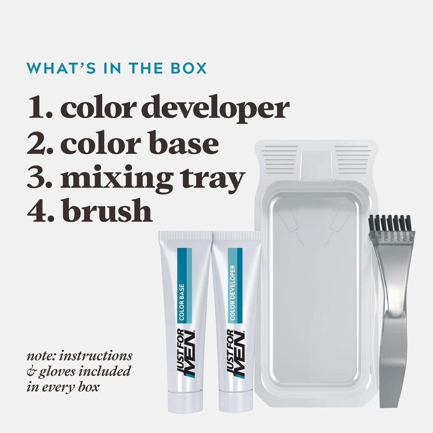 Just For Men Mustache & Beard, multiple uses Beard Dye for Men with Brush, With Keratin Biotin Aloe and Coconut Oil for Healthy Facial Hair - Light Beauty & Personal Care Just for Men