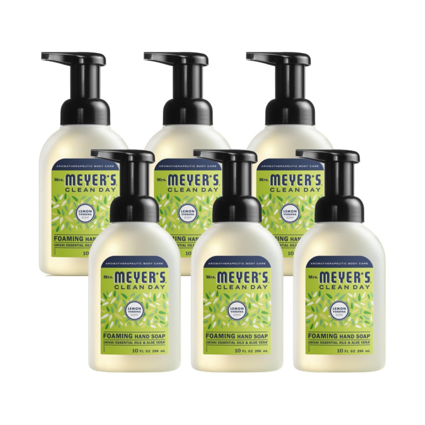 Mrs. MEYER'S CLEAN DAY Foaming Hand Soap, Lemon Verbena 10 Fl Oz (Pack of 6) Beauty & Personal Care Mrs. MEYER'S