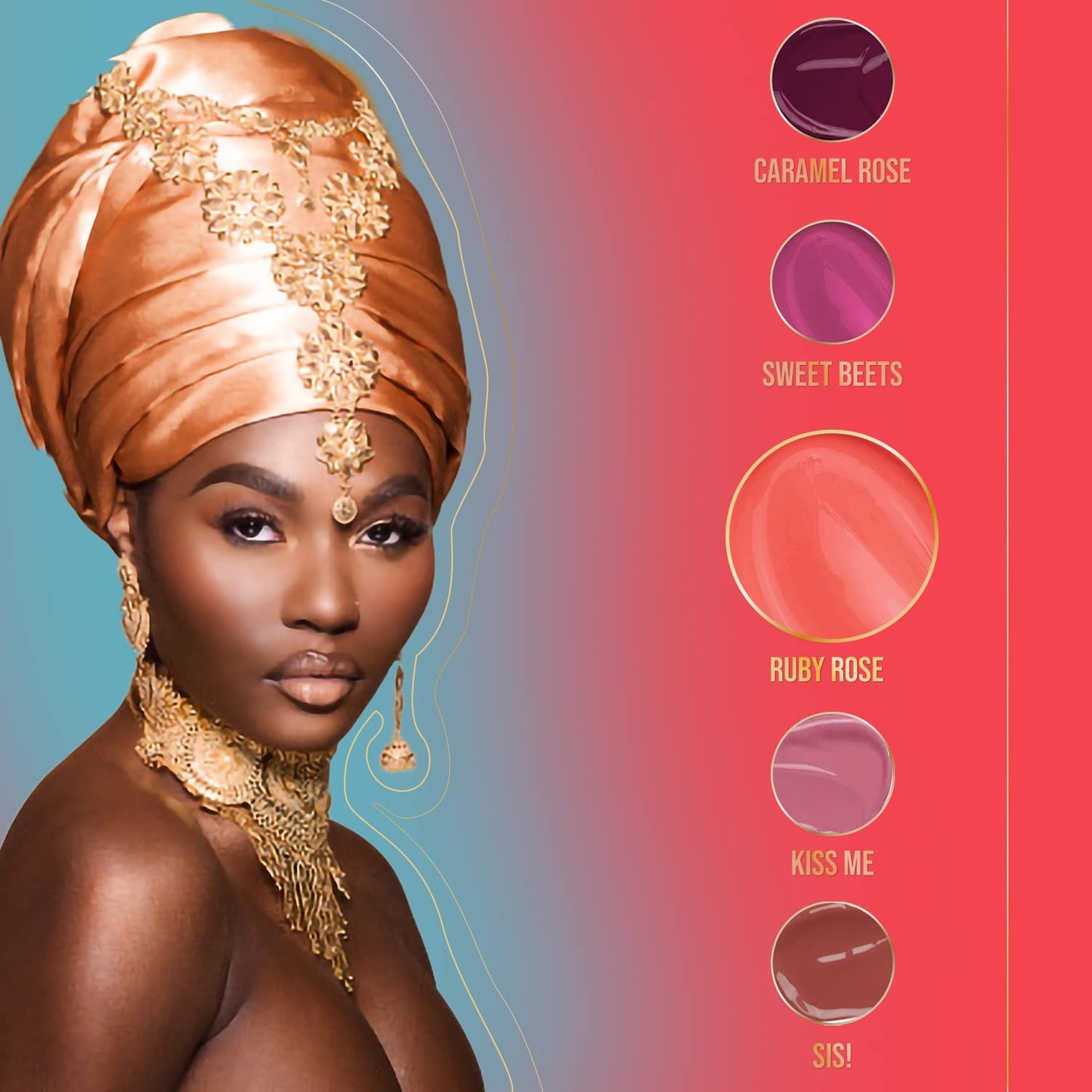 Juvia's Place Long Lasting Hydrating The Reds & Berries Lip Gloss Glass Ruby Rose, 16 oz, Soft Red Beauty & Personal Care Juvia's Place