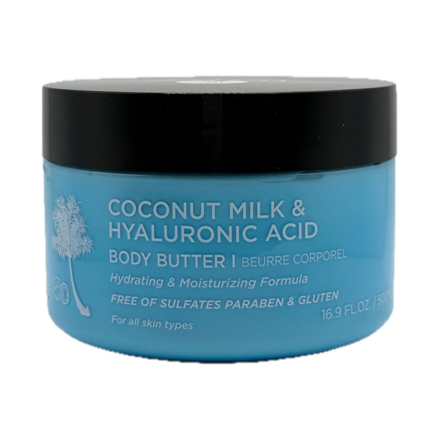 L LUSETA Coconut Milk & Hyaluronic Acid Body Butter, Hydrating & Moisturizing Formula, 16.9 fl oz Beauty & Personal Care L LUSETA