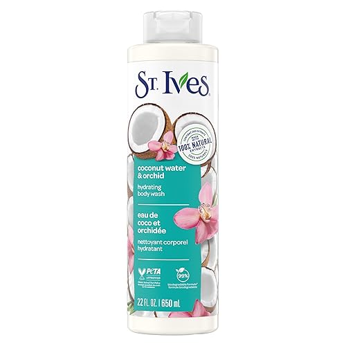 St. Ives Coconut Water & Orchid Hydrating Body Wash 100% Natural 22 oz. Beauty & Personal Care St. Ives