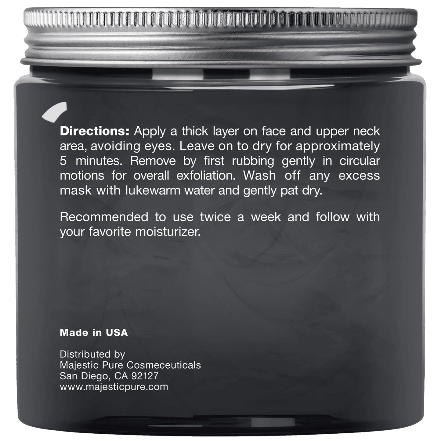 Majestic Pure Dead Sea Mud Mask - Natural Face and Skin Care - Helps Reducing Pores and Appearances of Acne and Blackheads - Soothing, and Nourishing Beauty & Personal Care Majestic Pure