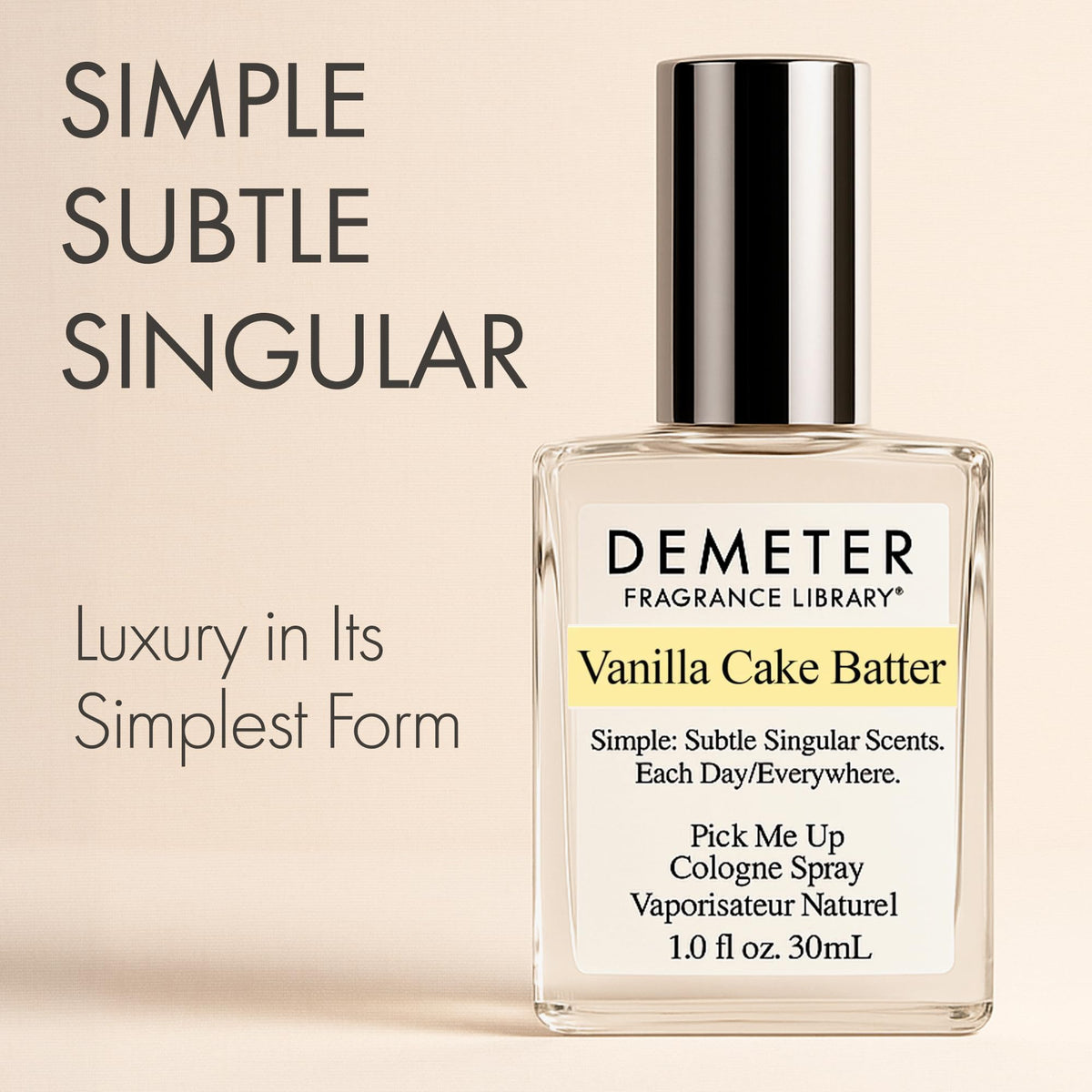 DEMETER Natural Perfume Spray Cologne for Women, Vanilla Cake Batter, 1 oz Beauty & Personal Care DEMETER