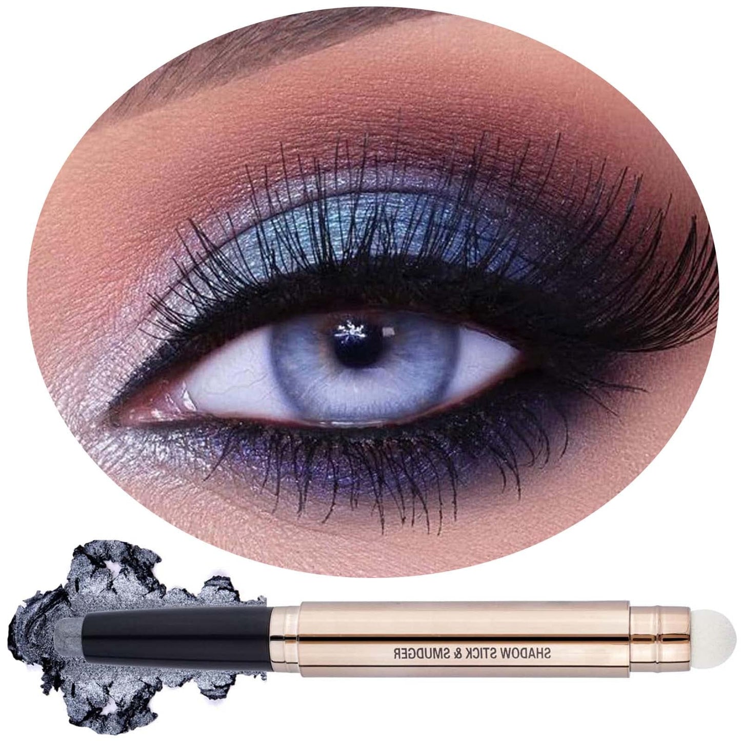 Daeuwiutr Gray Silver Smokey Eyeshadow Stick Cream Shimmer Smooth Glitter Eye Shadow Pencil Hypoallerge Waterproof Long Lasting Eyeshadow Pen Beauty & Personal Care Daeuwiutr