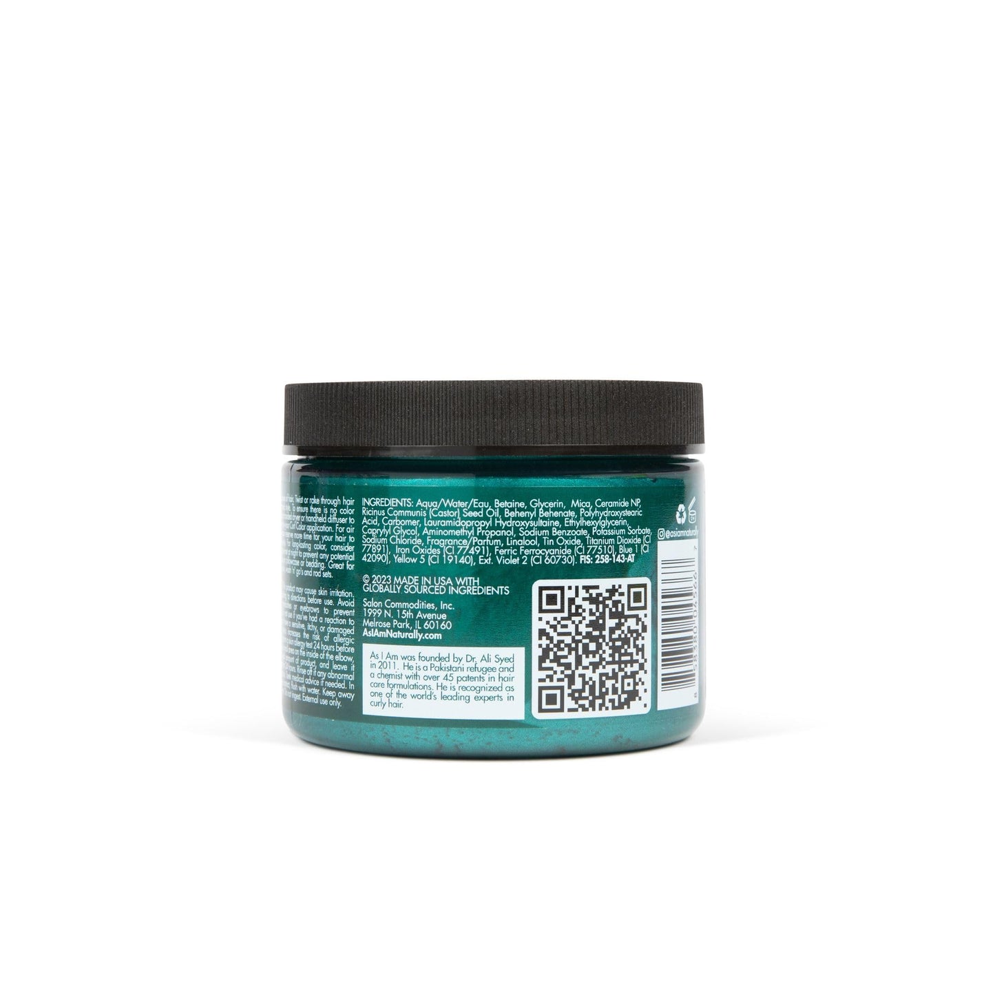 As I Am Curl Color - Dark Teal - 6 oz - Temporary Color & Curling Gel - Medium Hold - Vegan & Cruelty Free Beauty & Personal Care As I Am
