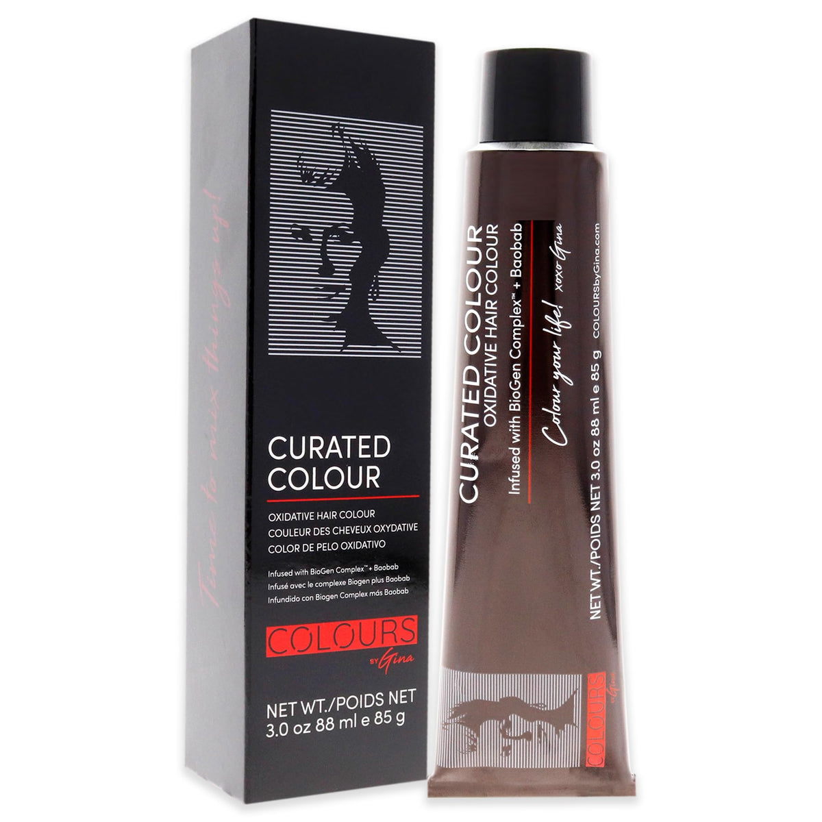 Colours By Gina Curated Colour - 5.35-5GM Light Golden Mahogany by Colours By Gina for Unisex - 3 oz Hair Color Beauty & Personal Care Colours By Gina