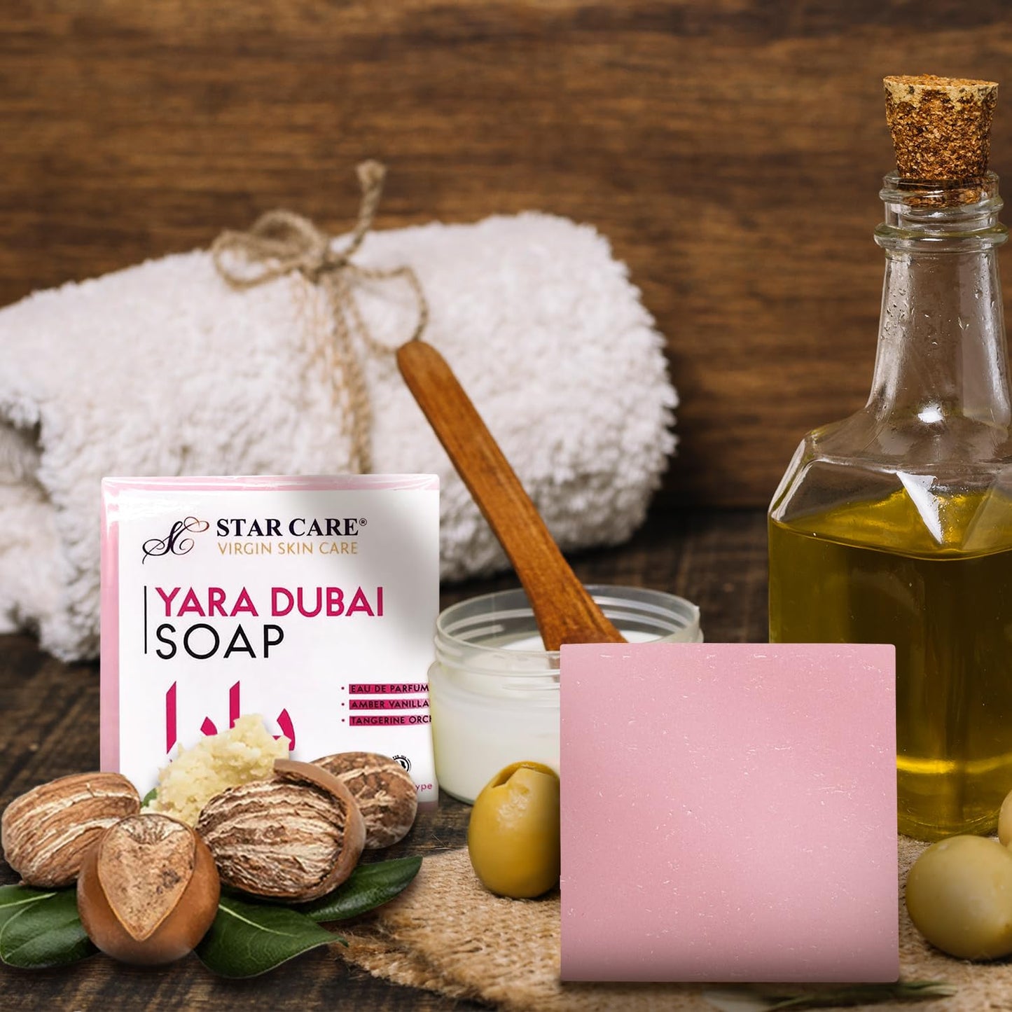 STAR CARE Yara Dubai Luxury Soap Bar - Deep Moisturizing & Exotic Fragrance, Natural Arabic Skincare, 3.5oz / 100g (2 Pack) Beauty & Personal Care STAR CARE